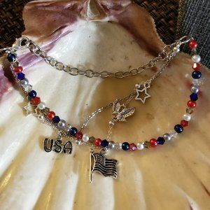 Charm Anklet/Bracelet- Patriot